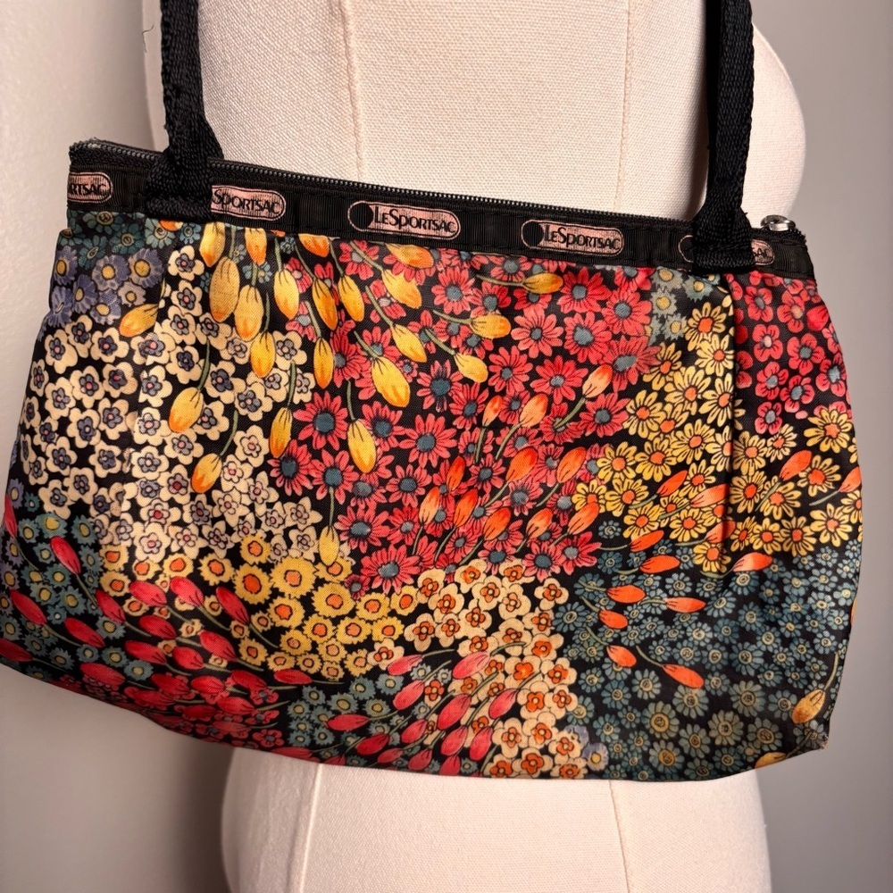Vintage 90’s LeSportsac Liberty Floral Nylon Shoulder Bag - Picture 3 of 8